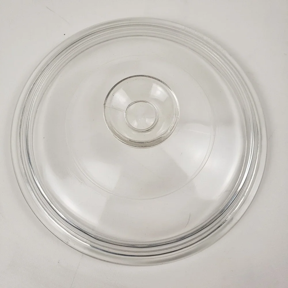 Corning Ware Replacement Glass Lid 7.5 Inch Round Knob Casserole Cover NY USA